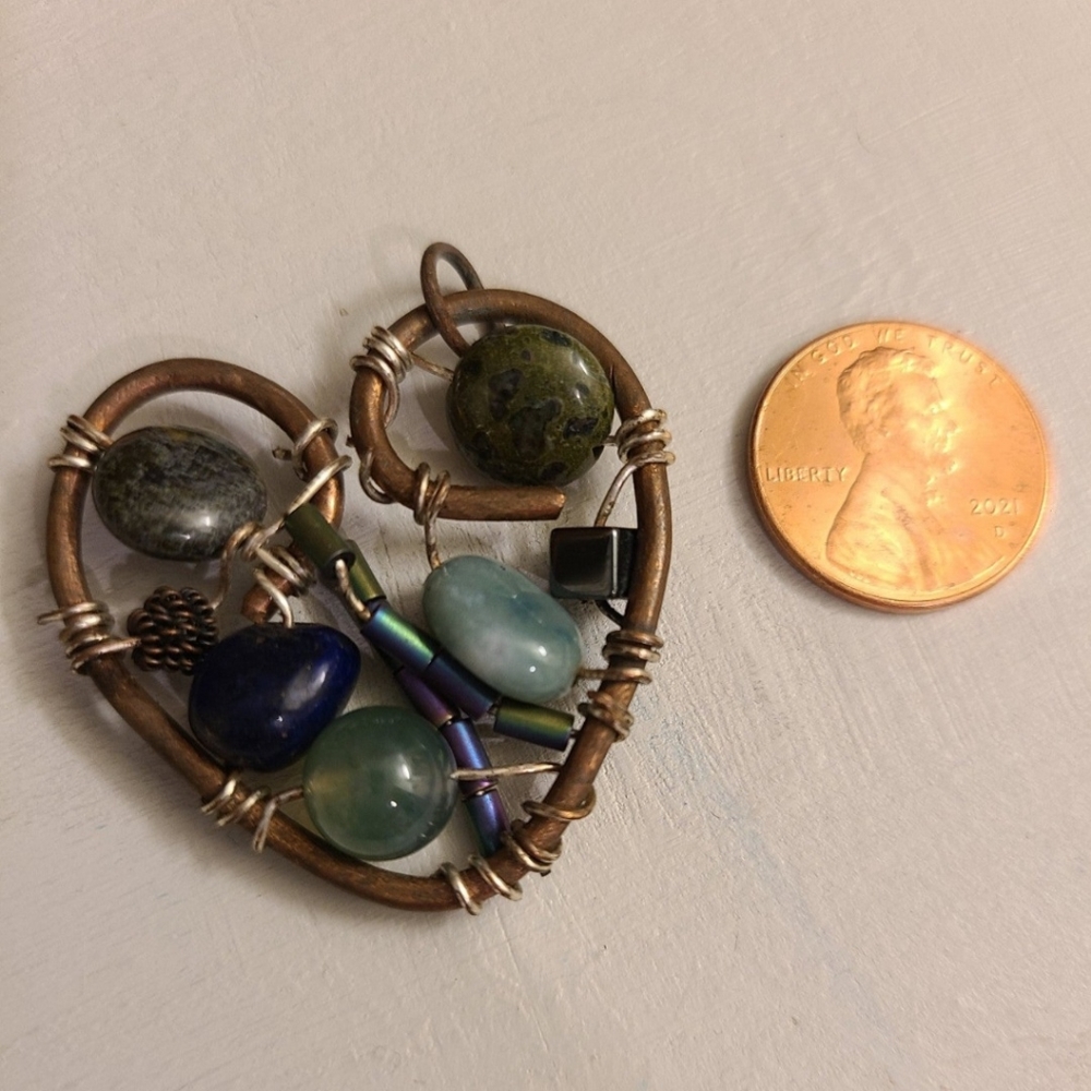 Handmade Wire Wrapped Pendant - Picture 2 of 2